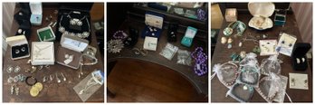 Beautiful Jewelry Assortment, Incl. 18 K Gold Filled & Sterling, Some Vintage (B1)