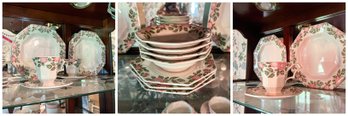 Vintage Nikko Pink Floral Dishes (DR)