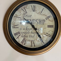 Clock With Inspirational Saying On Face (Kitchen)