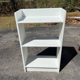 White Wooden Shelf 32'x19' (garage)