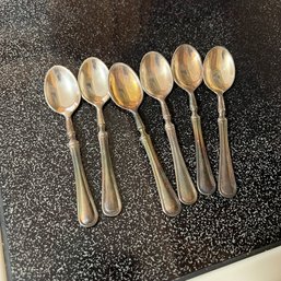 6 Silver Plated Teaspoons (Living Rm)