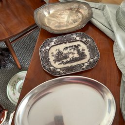 Set Of 3 Vintage Serving Platters (Dining Room)