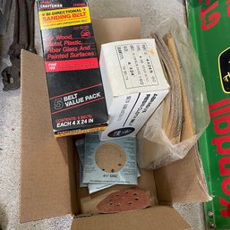 Assorted Sanding Belts And Discs (Garage Right)