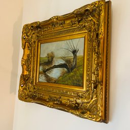 R. Margaci Art In Gold Frame