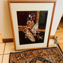 Framed Print Of Tribal Woman (Living Room)