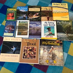 Great Assortment Of Fishing, Fly Fishing, And Camping Books (Bsmt)