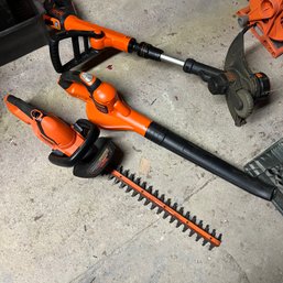 Black And Decker Battery Operated Trimmer, Blower And Trimmer (basement)