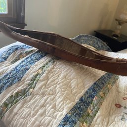 Cool! Handmade Canoe Made Out Of Tree Bark With Woven End (BR)