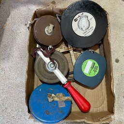 Assorted Vintage Measuring Tapes (Garage Right)