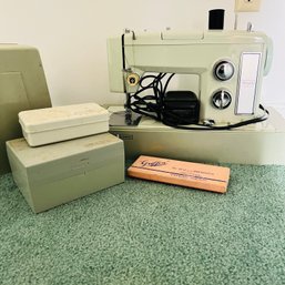 Vintage Sears Kenmore Sewing Machine With Accessories - Works! (Upstairs)