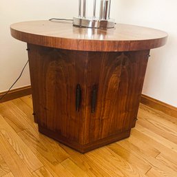Vintage End Table With Cabinet No. 2 (Living Room)