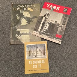 Antique 1920 Canadian Home Journal, & Vintage Yank Magazine And Book (Zone 1)