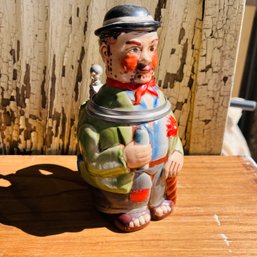 Vintage Goebel Ceramic Figural Cup With Hinged Lid (MS)