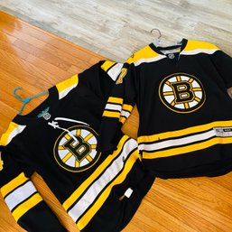 Pair Of Bruins Team Long Sleeved Jerseys, Lucic & Debrusk! (Dining Room 48113)