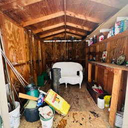 Shed Picker Lot! Garden Items, Resin Wicker Loveseat And More