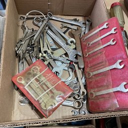 Assorted Vintage Small Wrenches (Garage Right)