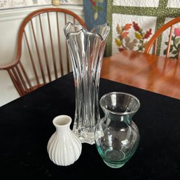 Set Of 3 Vintage Vases (Dining Room)