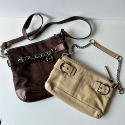 Pair Of COACH Bags, Brown & Tan