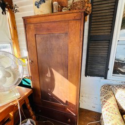 Rustic Wooden Wardrobe Cabinet (Porch)