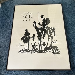 Nicely Framed Pablo Picasso's Don Quixote Print (BR2)