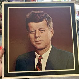 Vintage JFK Tribute Vinyl Record (garage)