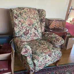 Floral La-Z-Boy Wingback Chair In Nice Condition (LR)