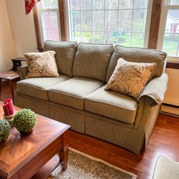 Flex Steel Sage Green Sofa (Living Room)