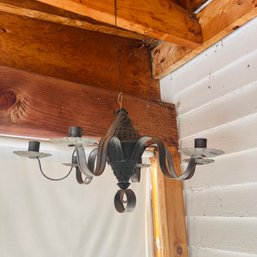 Metal Chandelier For Candles (Porch)