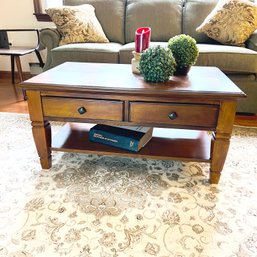 Coffee Table With Two Drawers (Living Room)