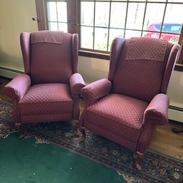 Pair Of Wingback Reclining Chairs (LR)