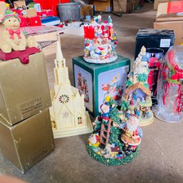 Mixed Lot Of Christmas Holiday Decor In Original Boxes (Garage)