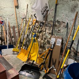 Lawn Tools, Shovels And Other Items (basement)