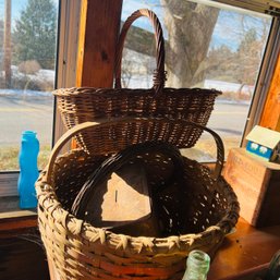 Assorted Baskets And Tin (Porch)