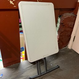 Adjustable Height Folding Table (basement)