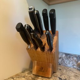 Knife Block Including Zwilling JA Henckels Plus Cutco Knives (Kitchen)