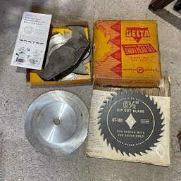 Vintage Saw Blades Including Delta Rockwell Set (Garage Right)