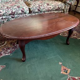 Oval Solid Wood Coffee Table (LR)