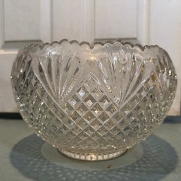 Heavy Glass Punch Bowl (Bsmt)