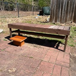 Wooden Bench (pool)