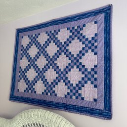 Handmade Purple Toned Quilted Wall Hanging (BR2)