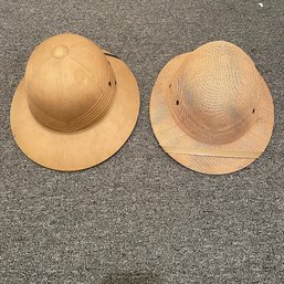 Pair Of Safari-Type Pith Hats (Zone 1)