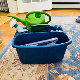 Plastic Organizer Tote With Watering Can, Self-Watering Bulb And Cleaner (* Dining Room)