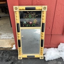 Vintage Column Mirror With Painted Panel (garage)