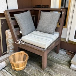 Wooden Outdoor Chair (side Front)