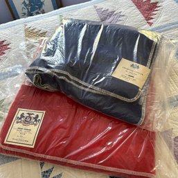 Pair Of Like-New Ayers & Sons Champion Cooler & Pride Cooler, Wool & Wool/Nylon Blankets (BR2)