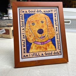 Framed Dog Print (Basement Table)