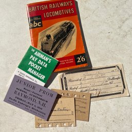 British Railways Locomotives Booklet And Other Vintage Paper Ephemera (OA)