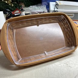 Longaberger Rectangular Basket With Liner (Basement Table)