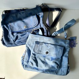 Pair Of Blue COACH Bags