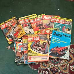 Vintage Car Magazines Incl. Hot Rod, Car And Driver, Car Craft, And More (LR)